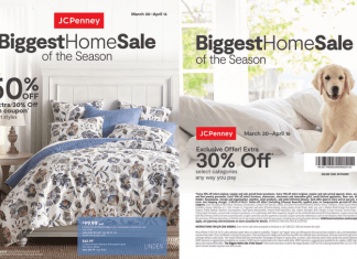 JCPenney Biggest Home Sale Mar 30 – Apr 16, 2023