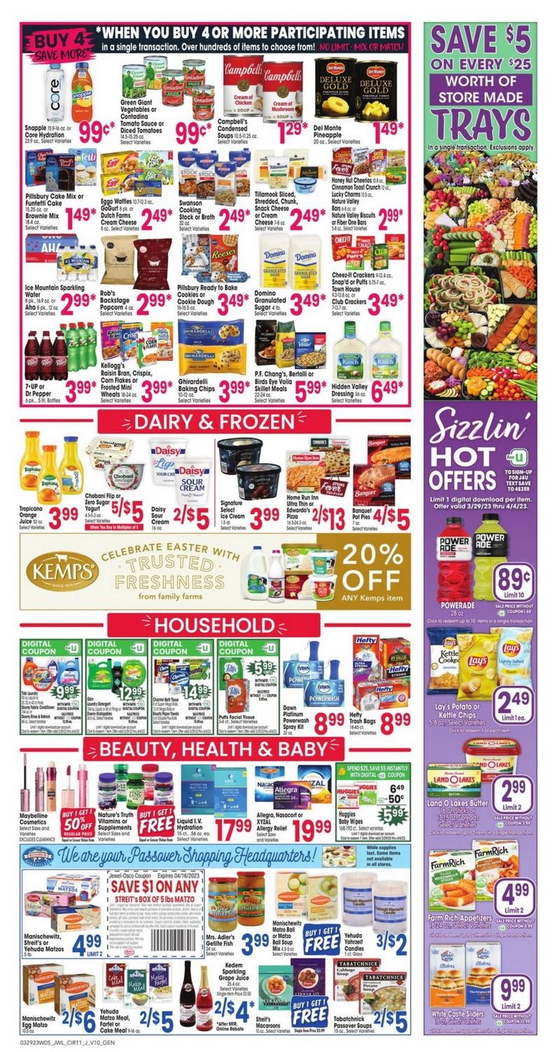 Jewel Osco Weekly Flyer Mar 29 Apr 04, 2023 (Easter Promotion Included)