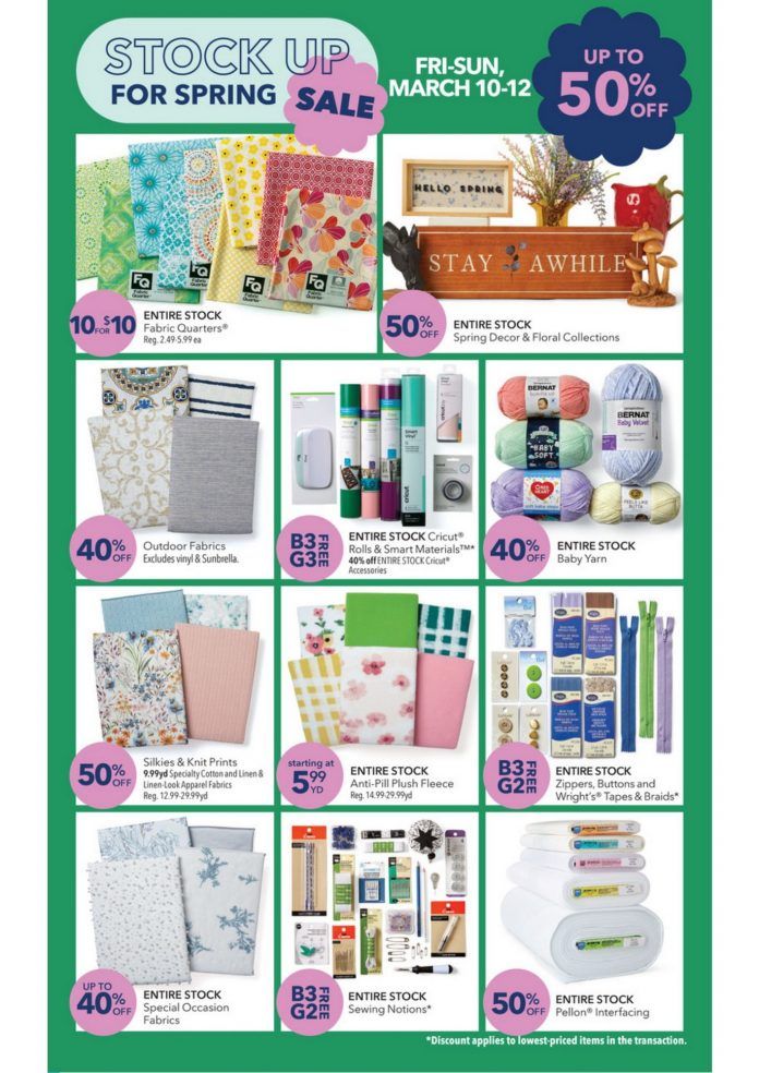 JoAnn Weekly Ad Mar 03 Mar 23, 2023
