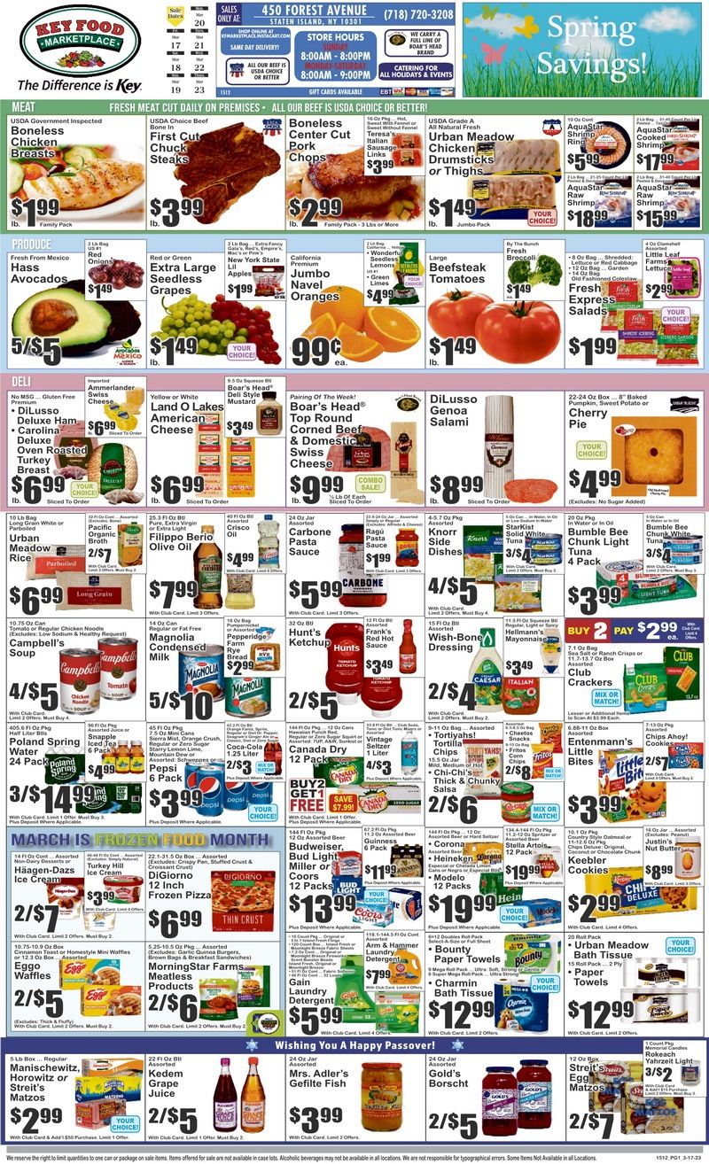 Key Food Weekly Ad Mar 17 – Mar 23, 2023