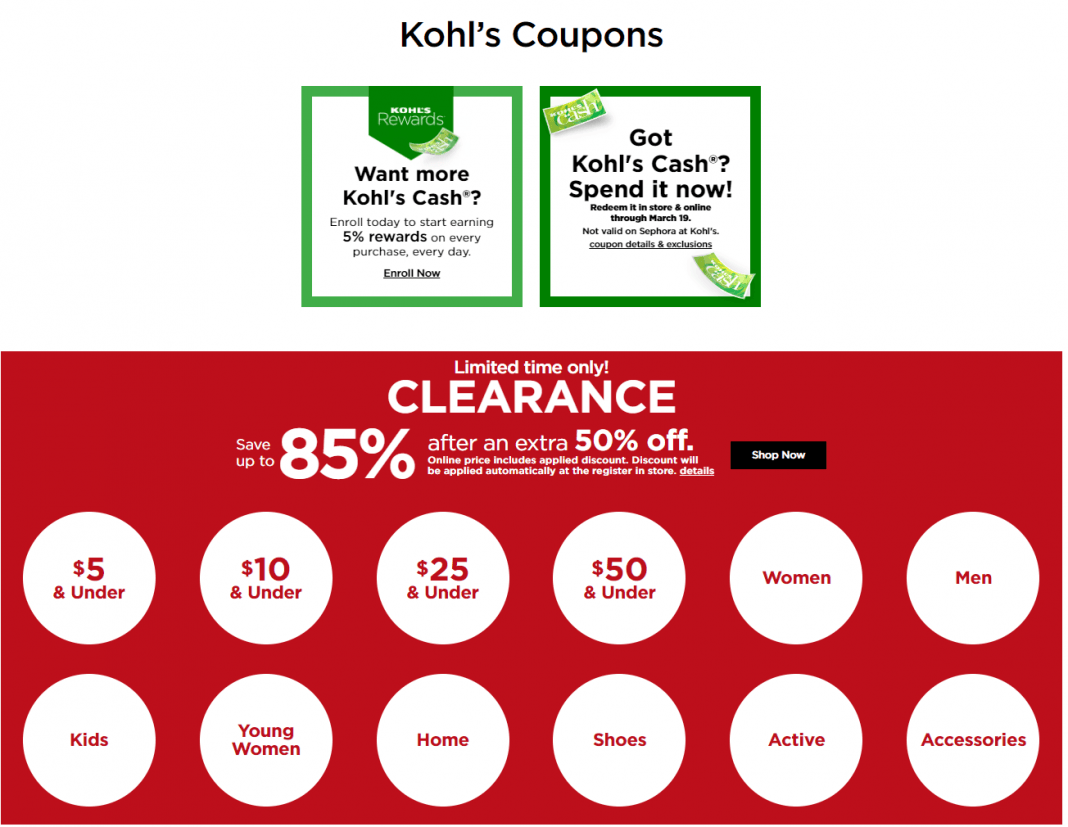 Kohl's Coupon Sale Until Mar 26, 2023