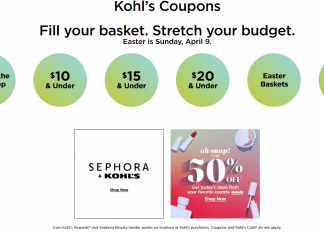 Kohl’s Coupon Sale Until Apr 09, 2023 (Easter Promotion Included)