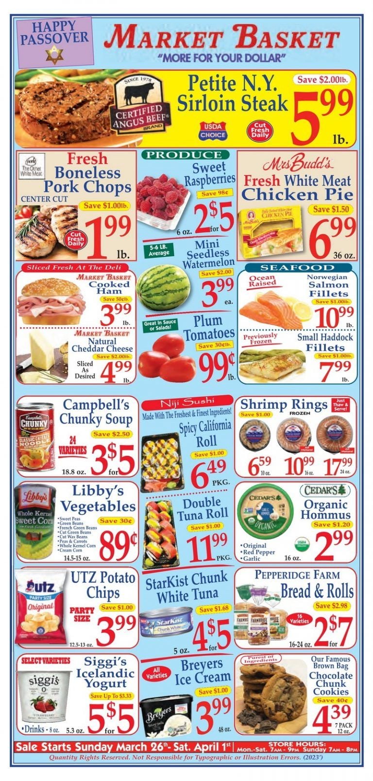 Market Basket Weekly Flyer Mar 26 Apr 01, 2023