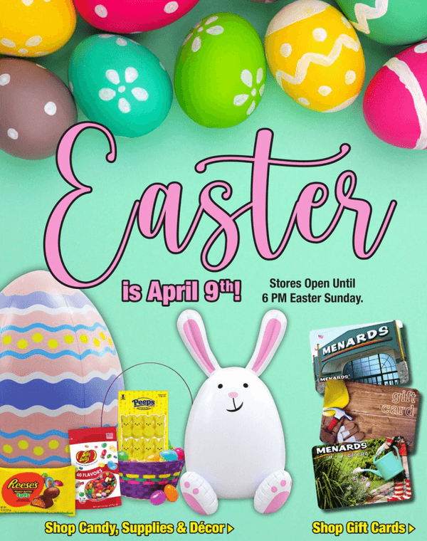 Menards Weekly Ad Mar 30 Apr 09, 2023 (Easter Promotion Included)