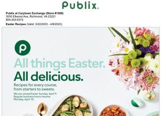 Publix Easter Recipes Mar 22 – Apr 08, 2023