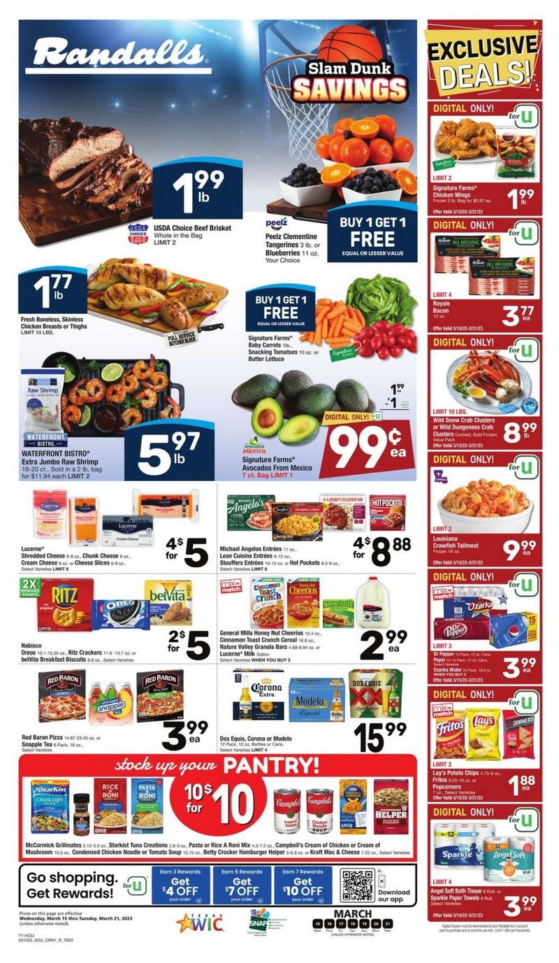 Randalls Weekly Ad Mar 15 Mar 21, 2023 (Easter Promotion Included)