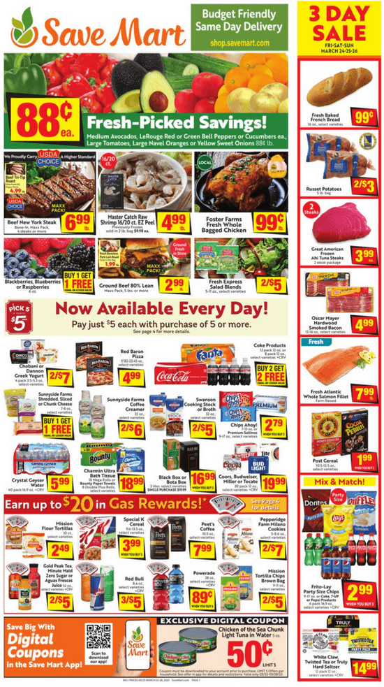 Save Mart Supermarkets Weekly Ad Mar 22 Mar 28, 2023