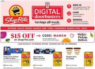 ShopRite Weekly Ad Mar 03 – Mar 09, 2023 (Easter & St. Patrick’s Day Promotion Included)