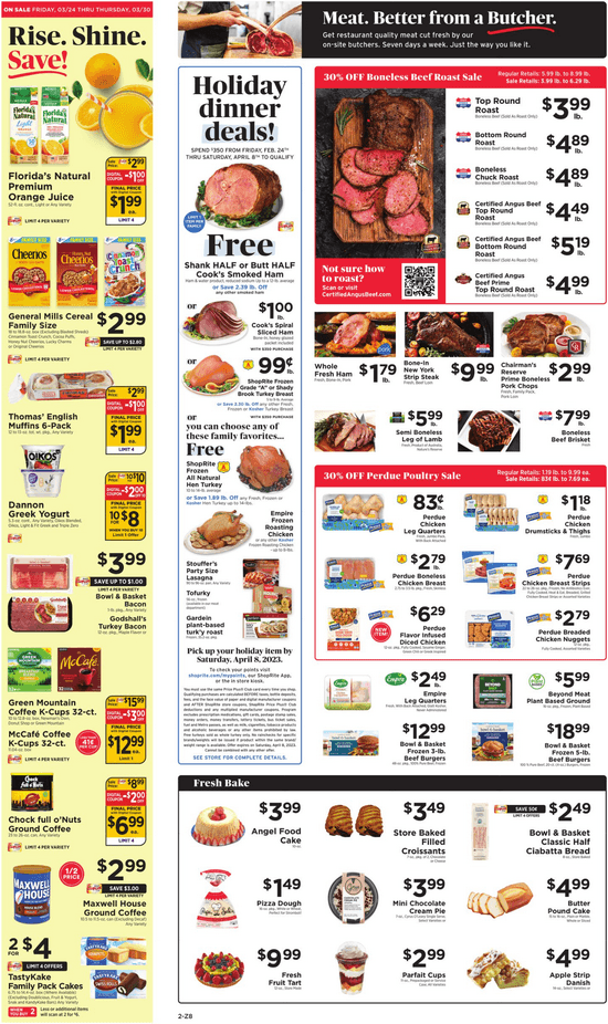 ShopRite Weekly Ad Mar 24 Mar 30, 2023 (Easter Promotion Included)