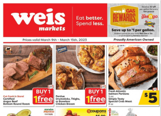 Weis Markets Weekly Sale Mar 09 – Mar 15, 2023