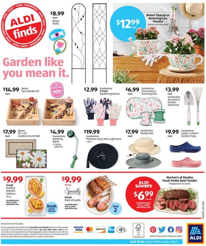 ALDI Sneak Peak In-Store Ad May 03 – May 09, 2023 (Mother's Day