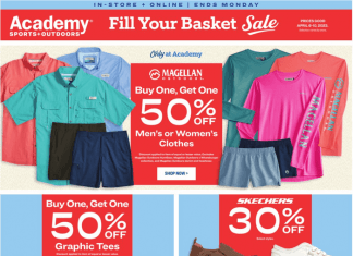 Academy Sports + Outdoors Four-Day Ad Apr 06 – Apr 10, 2023