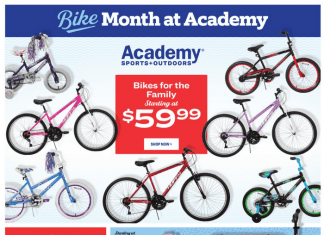 Academy Sports + Outdoors Active Ad Apr 11 – Apr 30, 2023