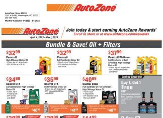 AutoZone Monthly Ad Apr 04 – May 01, 2023