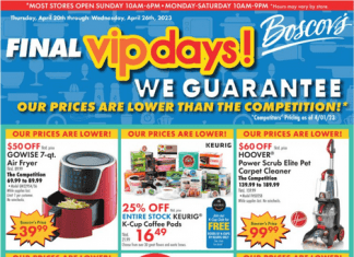 Boscov’s Weekly Ad Apr 20 – Apr 26, 2023