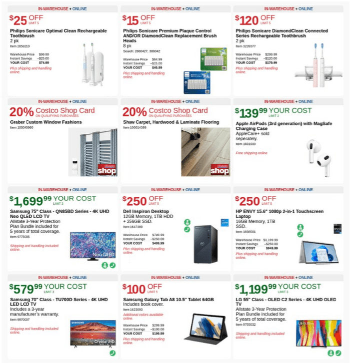 Costco Monthly Ad Apr 12 May 07, 2023