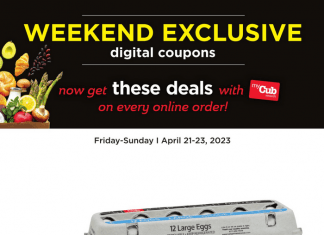 Cub Foods Weekend Exclusive Sale Apr 21 – Apr 23, 2023