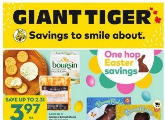 Giant Tiger Weekly Ad Apr 05 – Apr 11, 2023 (Easter Promotion Included)