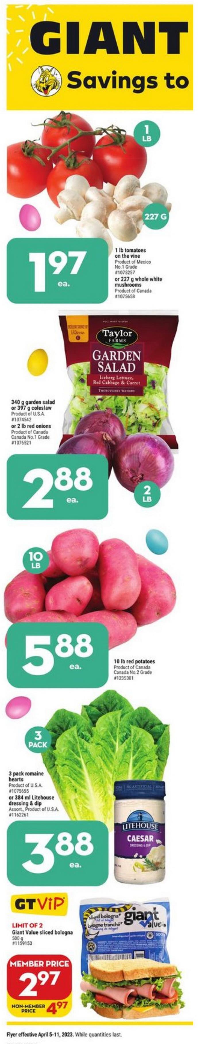 Giant Tiger Weekly Ad Apr 05 Apr 11, 2023 (Easter Promotion Included)