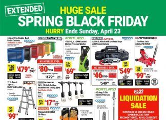 Harbor Freight Spring Black Friday Ad Apr 21 – Apr 23, 2023