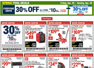 Harbor Freight Coupon Ad Apr 28 – Apr 30, 2023