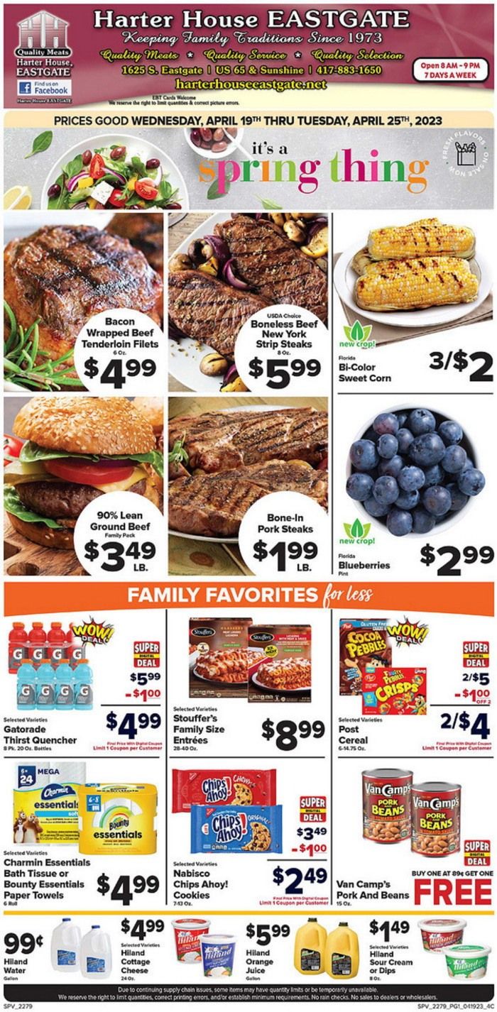 Harter House Weekly Ad Apr 19 Apr 25, 2023
