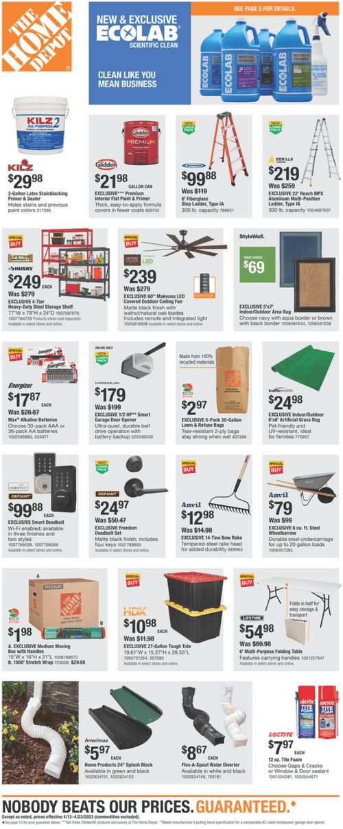 Home Depot Spring Black Friday Ad Apr 13 Apr 23, 2023