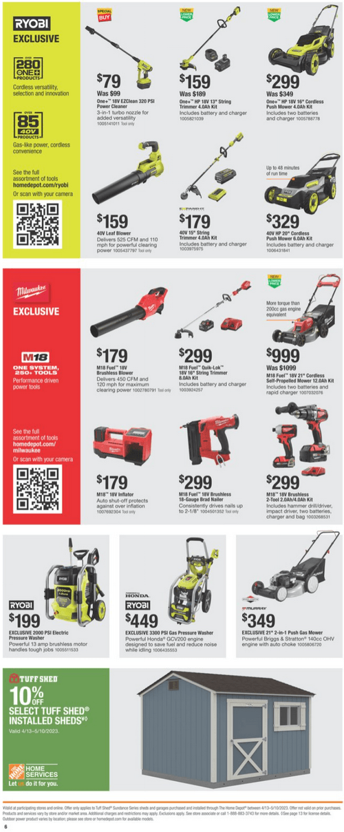 Home Depot Spring Black Friday Ad Apr 13 Apr 23, 2023