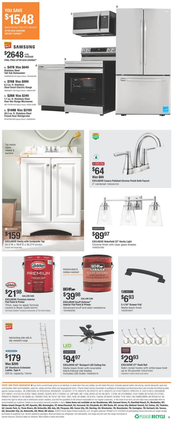Home Depot Spring Black Friday Ad Apr 27 May 03, 2023