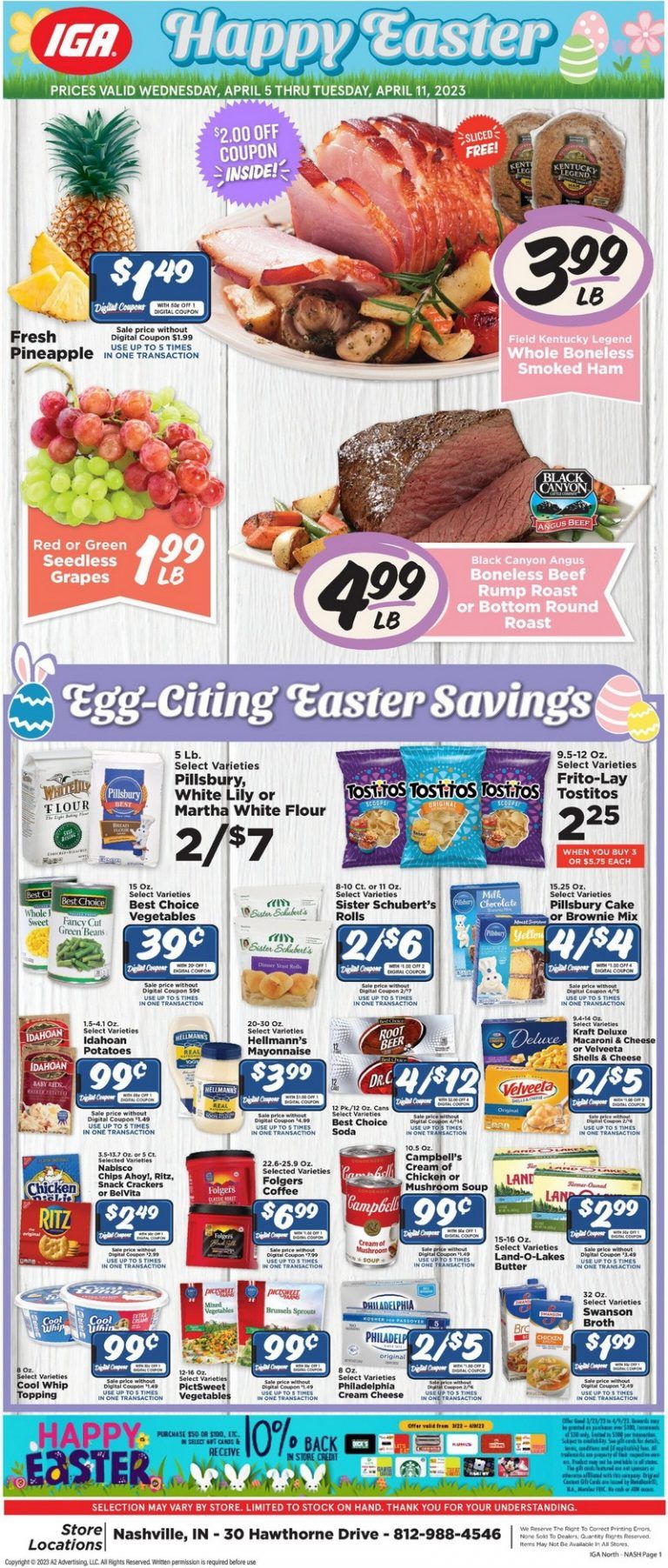 IGA Weekly Ad Apr 05 Apr 11, 2023 (Easter Promotion Included)