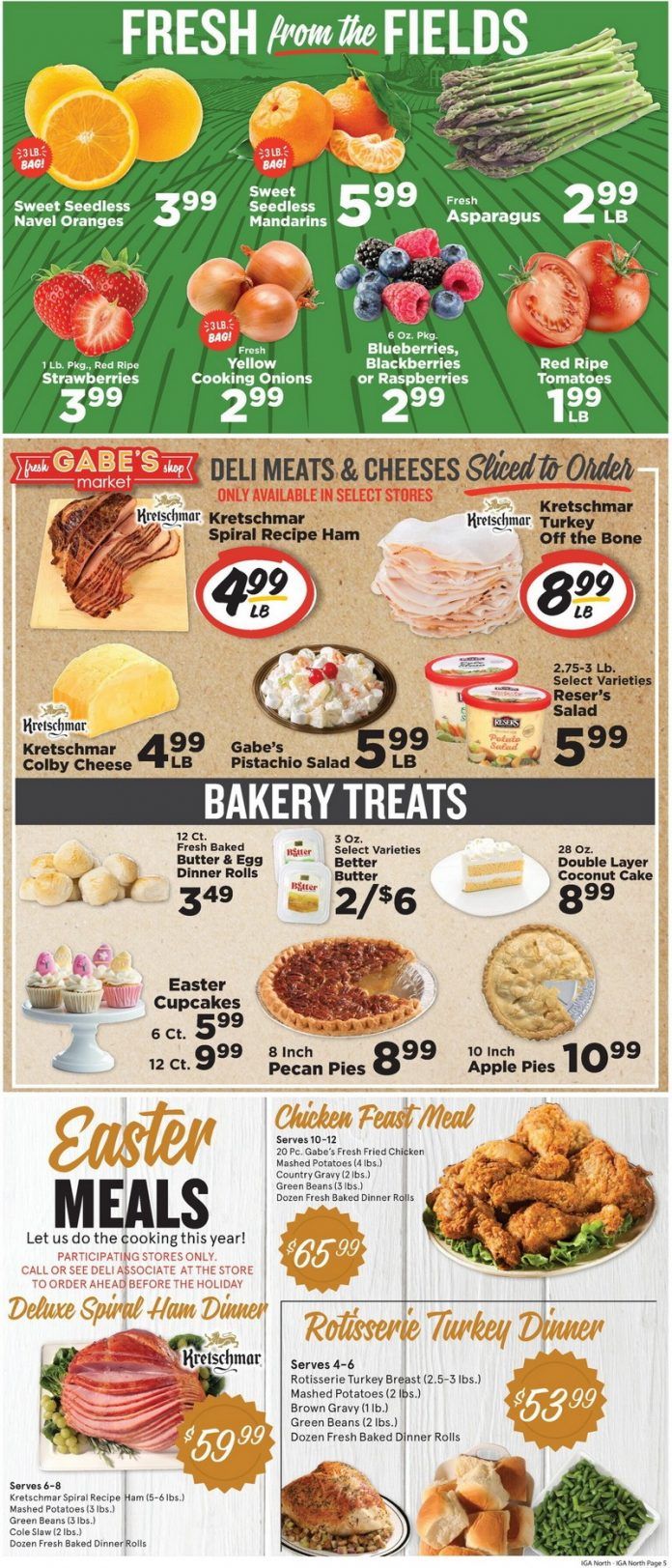 IGA Weekly Ad Apr 05 Apr 11, 2023 (Easter Promotion Included)