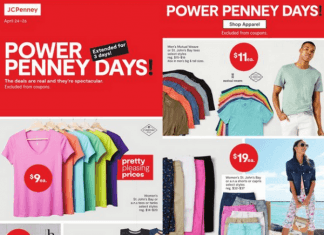 JCPenney Power Penny Days Ad Apr 24 – Apr 26, 2023 (Mother’s Day Promotion Included)