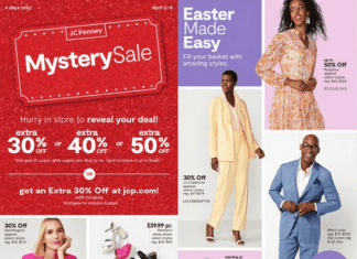 JCPenney Mystery Sale Apr 05 – Apr 08, 2023 (Easter Promotion Included)