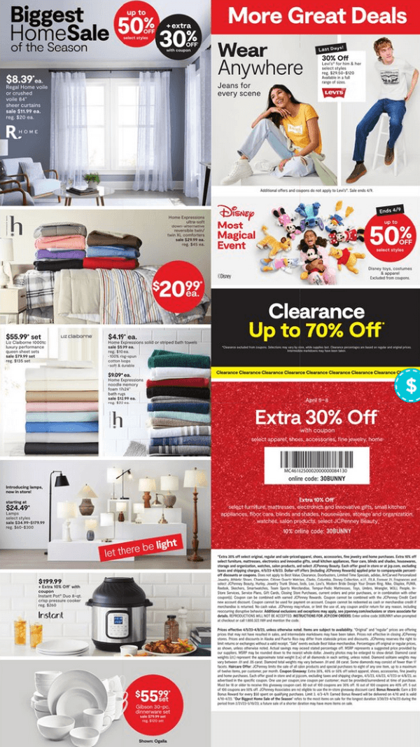 JCPenney Mystery Sale Apr 05 Apr 08, 2023 (Easter Promotion Included)