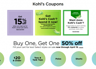Kohl’s Coupon Sale Until Apr 24, 2023