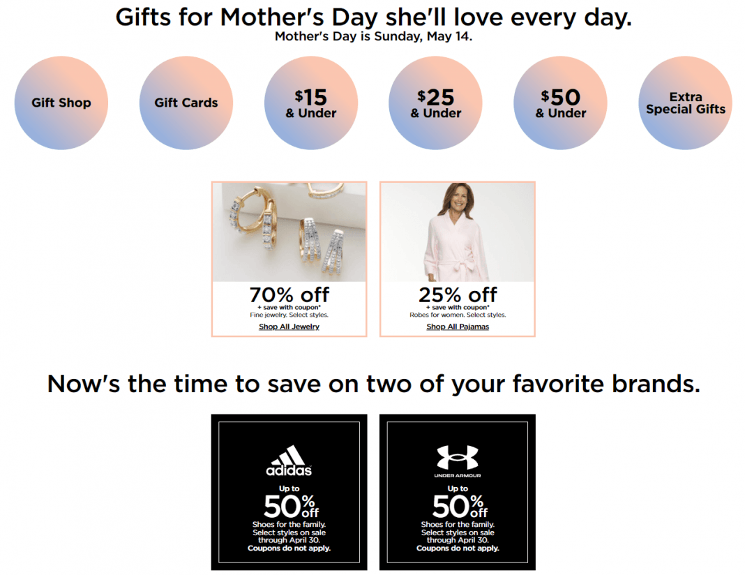 Kohl's Coupon Sale Until May 14, 2023 (Mother's Day Promotion Included)