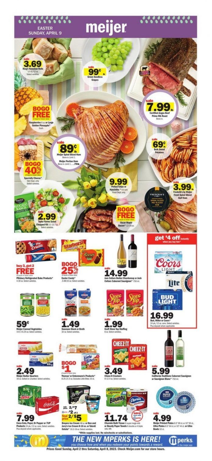 Meijer Weekly Ad Apr 02 Apr 08, 2023 (Easter Promotion Included)