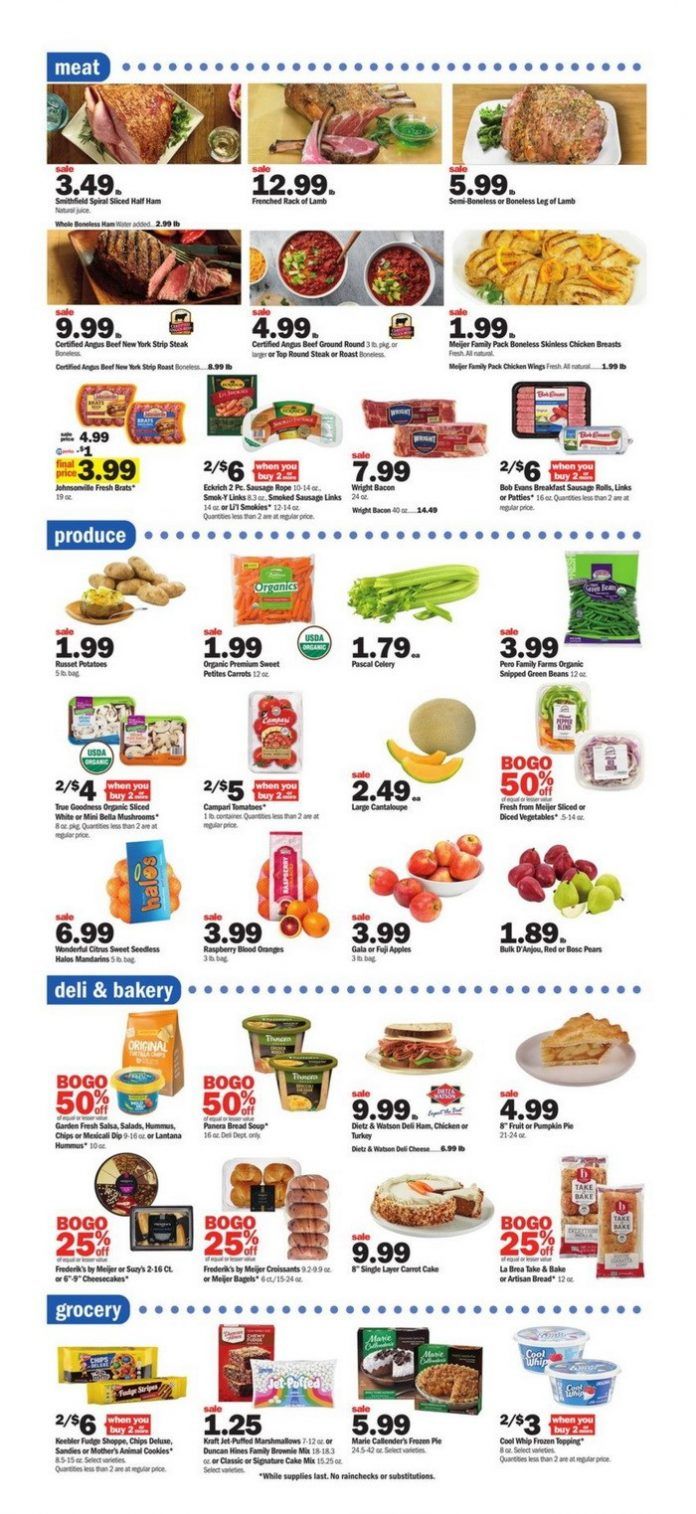 Meijer Weekly Ad Apr 02 Apr 08, 2023 (Easter Promotion Included)