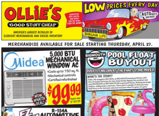 Ollie’s Weekly Ad Apr 26 – May 03, 2023