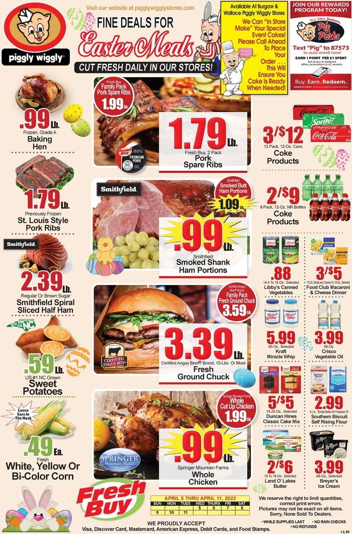 Piggly Wiggly Weekly Ad Apr 05 Apr 11, 2023 (Easter Promotion Included)