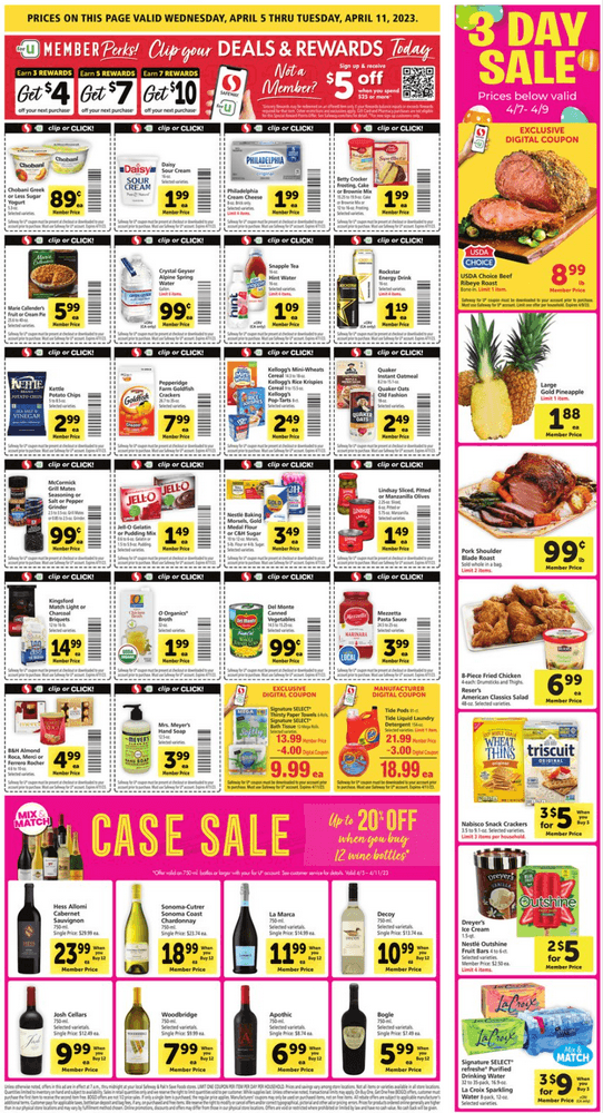 Safeway Weekly Ad Apr 05 Apr 11, 2023 (Easter Promotion Included)
