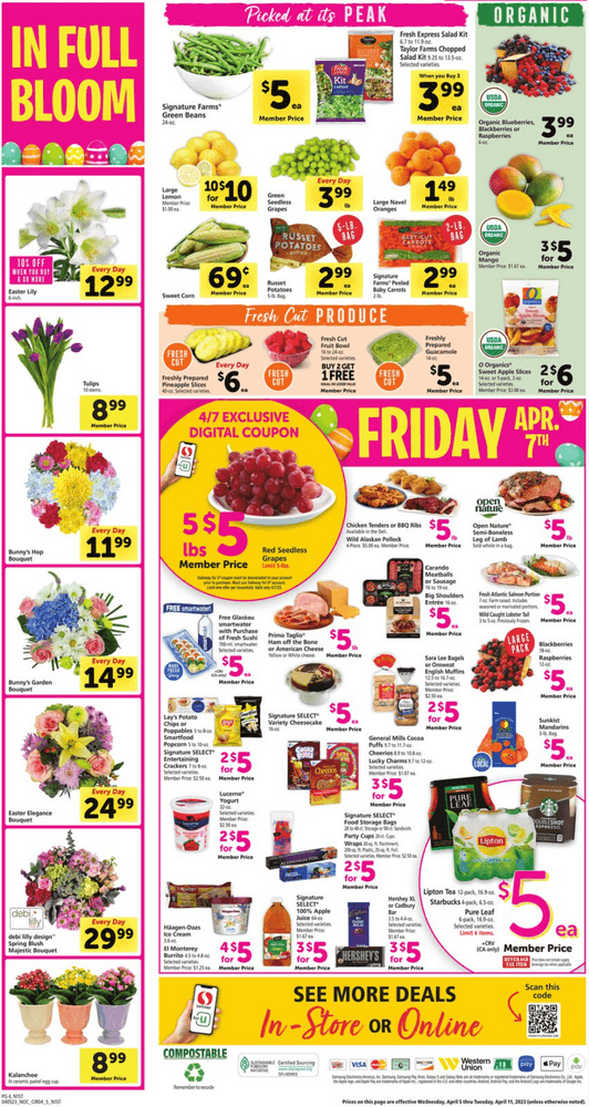 Safeway Weekly Ad Apr 05 Apr 11, 2023 (Easter Promotion Included)