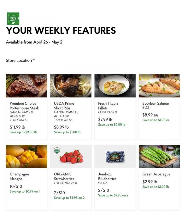 The Fresh Market Weekly Ad Apr 26 May 02, 2023