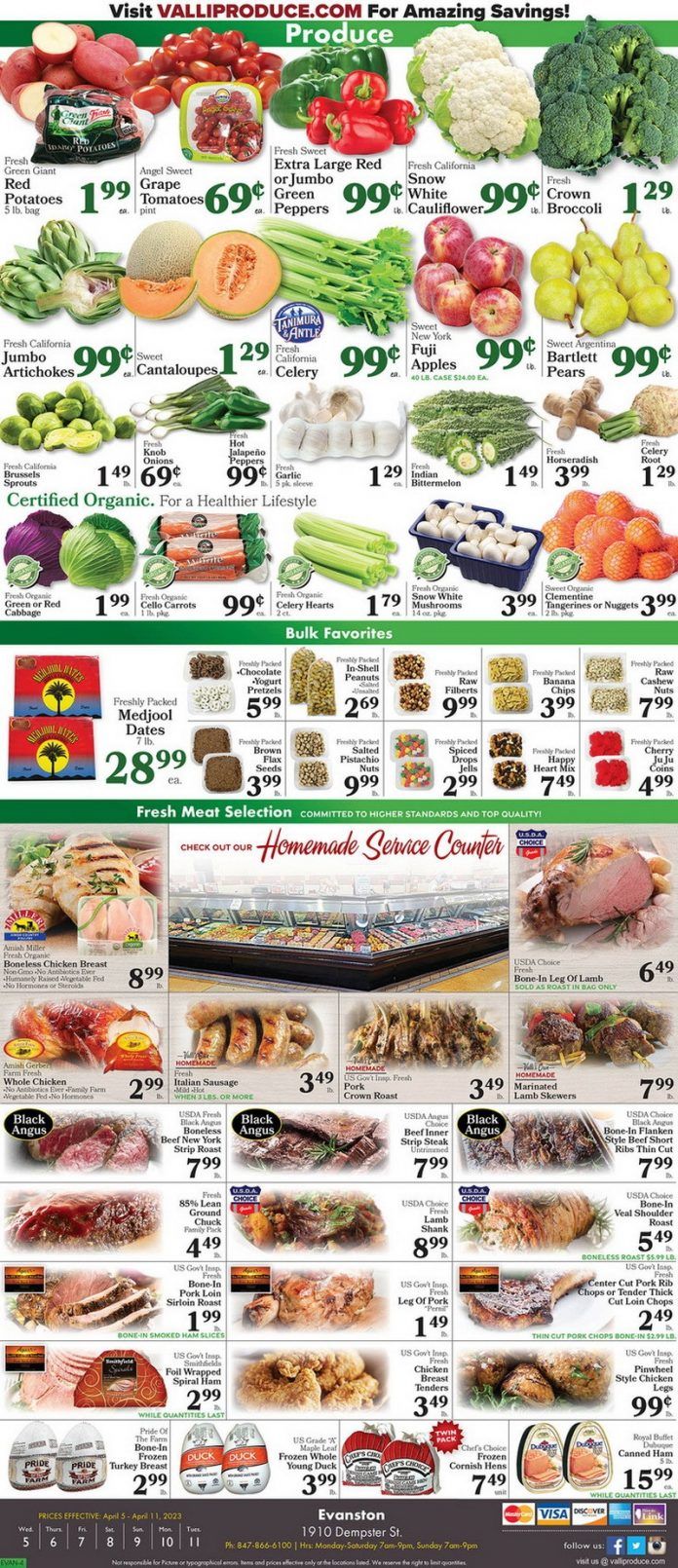 Valli Produce Weekly Ad Apr 05 Apr 11, 2023 (Easter Promotion Included)