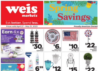 Weis Markets Monthly Ad Specials Apr 27 – May 31, 2023