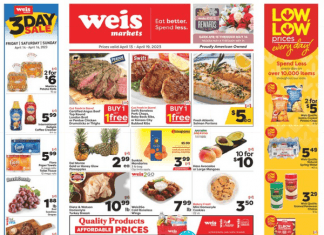 Weis Markets Weekly Sale Apr 13 – Apr 19, 2023