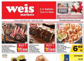 Weis Markets Weekly Sale Apr 20 – Apr 26, 2023