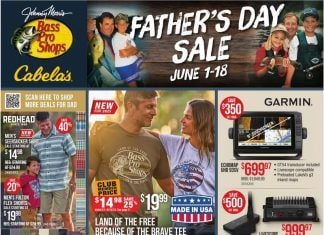 Bass Pro Shops Father’s Day Sale June 01 – June 18, 2023