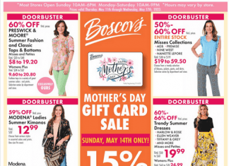 Boscov’s Weekly Ad May 11 – May 17, 2023 (Mother’s Day Promotion Included)