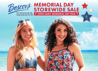 Boscov’s Memorial Day Sale May 18 – May 31, 2023